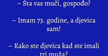 VIC: Baba se žali doktoru