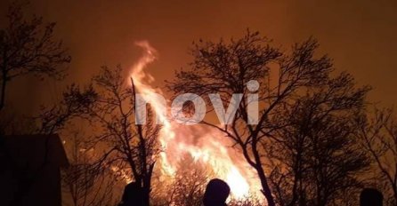 SITUACIJA U GRADU ALARMANTNA, POŽAR PRIJETIO KUĆAMA: Vatrogasci uz pomoć građana uspjeli stabilizovati stanje!