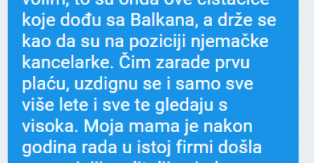 "Moji roditelji su oboje ljudi sa trogodišnjim zanatom"