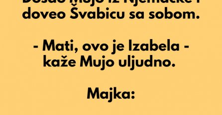 VIC: Mujo doveo švabicu