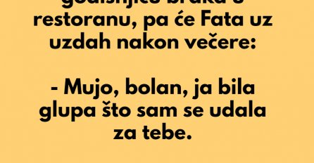 VIC DANA: Mujo i Fata slave godišnjicu braka