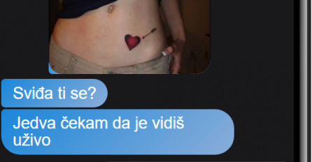 UMJESTO MOMKU, TATI SAM POSLALA SLIKU SVOJE NOVE TETOVAŽE: Kad mi je  ovo odgovorio NIJE MI BILO DOBRO