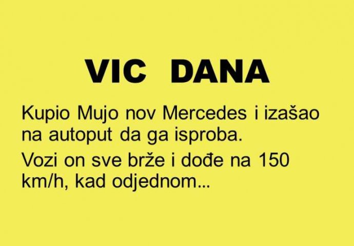 VIC: Mujo kupio Mercedes