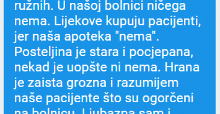"Radim kao medicinska sestra. "