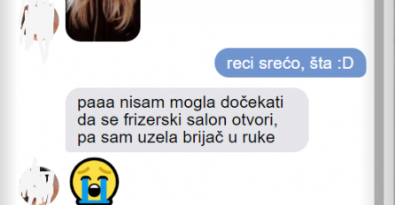 DJEVOJKA MI JE JAVILA DA SE U IZOLACIJI OŠIŠALA I TO BRIJAČEM: Kad mi je poslala sliku SKORO SAM PAO U NESVIJEST, ŠTA JE OVO URADILA OD SEBE? 