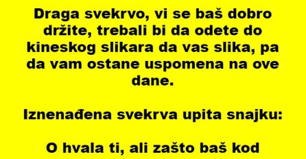 VIC: Svekrva i snaha piju kafu