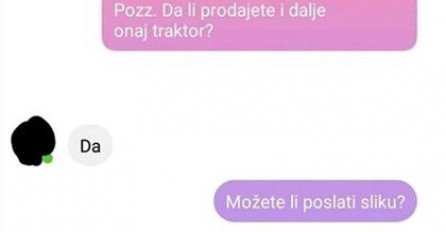 JAVIO SE ČOVJEKU KOJI PRODAJE TRAKTOR, PA DOBIO SLIKU KAKVU NIJE OČEKIVAO: Nakon ovoga mu došlo muka, uvjerite se i sami