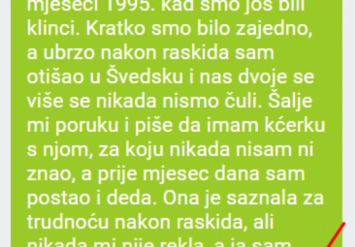 "Dodaje me na fejsu žena sa kojom sam bio u vezi par mjeseci 1995. kad smo još bili klinci. "