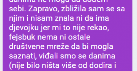 "Bila sam ljubavnica a da to nisam ni znala, grize me savijest danima ne mogu da dođem sebi. "