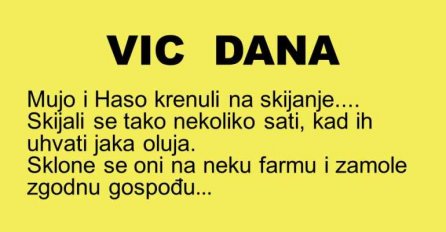 VIC: Mujo i Haso krenuli na skijanje