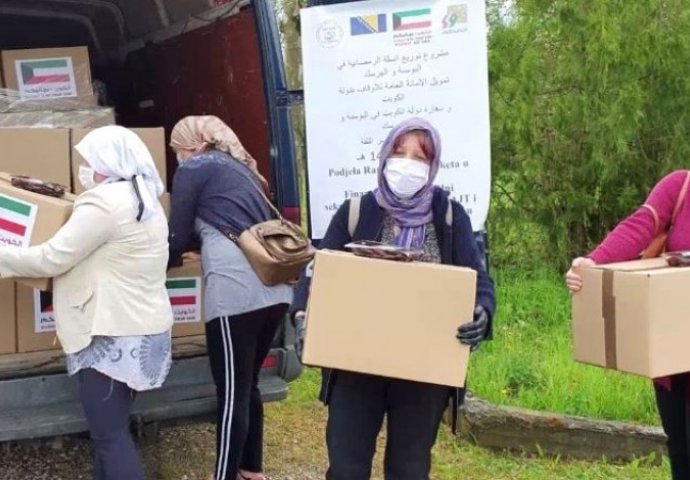 Podijeljeno 2.353 ramazanska paketa u BiH od države Kuvajt