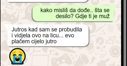 KĆERKA MI JUTROS NAPISALA DA ŽELI DA SE VRATI KUĆI: Ništa mi nije bilo  jasno, A ONDA MI JE USLIKALA SVOJE LICE, EVO ŠTA JOJ JE KRETEN OD MUŽA URADIO DOK JE SPAVALA (FOTO)