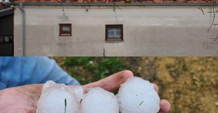 PRVE SLIKE, POGLEDAJTE ŠTA JE GRAD URADIO U OVOM SELU U SRBIJI: Padao veličine jajeta, uništeni krovovi, A EVO ŠTA JE NAJAVLJENO ZA SUTRA