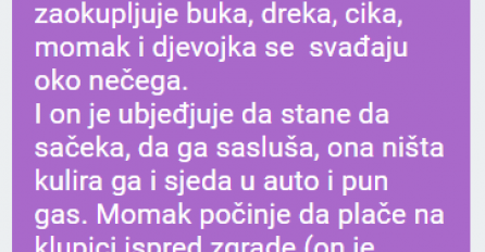 "Ljudi, prije neku noć mi se dešava situacija iz filmova. "