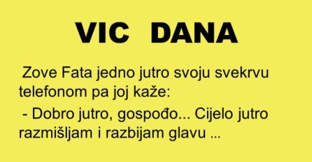 VIC: Zove Fata svekrvu telefonom