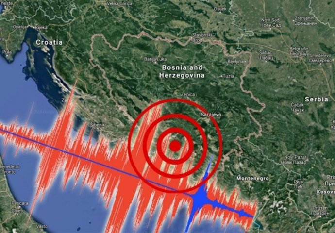 Zemljotres jutros rano uznemirio građane Bosne i Hercegovine