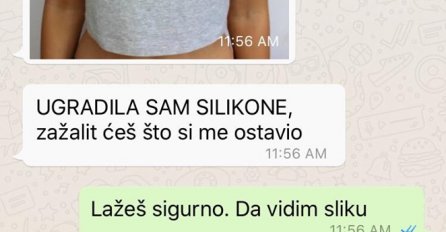 POVEĆALA SAM GRUDI, A ONDA BIVŠEM DEČKU POSLALA SLIKU: Ima da zažali što me ostavio, KAD JE VIDIO KAKO IZGLEDAM PAO MU MRAK NA OČI! (FOTO)