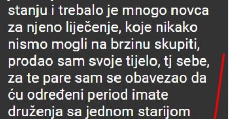 "Prije nekoliko godina, kada mi je starija kćerkica bila u lošem stanju"