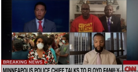 PORODICA FLOYD IMA PITANJE ZA ŠEFA POLICIJE: Novinarka CNN u nevjerici, REAKCIJA POLICAJCA SVE JE IZNENADILA