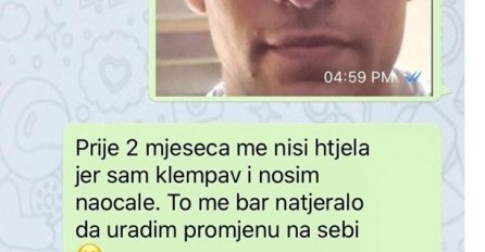 CURA ME OSTAVILA PRIJE 2 MJESECA JER SAM BIO KLEMPAV I NOSIO NAOČALE: To me natjeralo da se transformišem, danas sam joj poslao sliku I PALA JE U TRANS, EVO KAKO IZGLEDAM