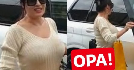 CECA OVAKO OBUČENA STIGLA PO UNUČE, KAD SE OKRENULA SVI POPADALI: Pripijena haljina istakla obline, STRUK KAO U CURICE