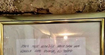 PRONAŠAO SAM BIZARNU PORUKU NA AUTU: Kad vidite donji dio shvatit ćete što sam je UOKVIRIO I STAVIO NA ZID