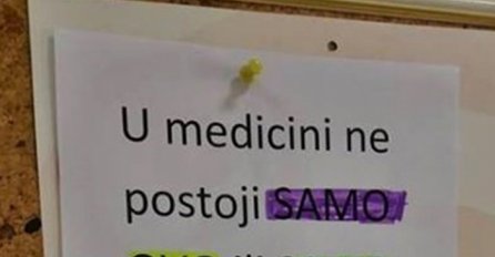 MEDICINSKA SESTRA OKAČILA NATPIS U ČEKAONICI: Kad vidite donji dio slike, OSTAT ĆETE BEZ TEKSTA!