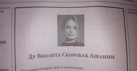 OBJAVLJENE ČITULJE ZA DOKTORICU, jedan detalj bode oči: EVO KO SE OPROSTIO OD NJE