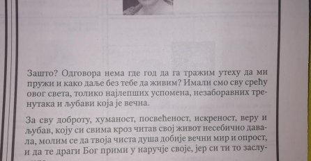 POGLEDAJTE ŠTA JE NAPISAO SUPRUG DRAGAN NAKON SAMOUBISTVA DOKTORICE VIOLETE: Objavljena poruka (FOTO)