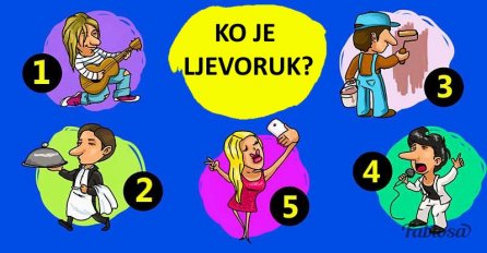 OVO JE UBJEDLJIVO NAJTEŽA MOZGALICA DO SADA: Ko je ljevoruk? Jedan detalj JE  KLJUČAN