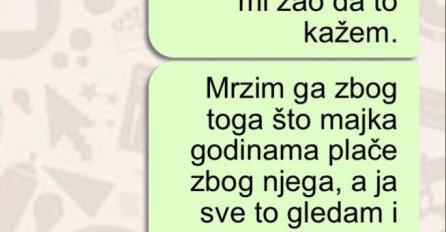 "Mrzim svog brata iz dna duše.."