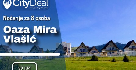 Nezaboravan odmor i uživanje u planinskom zraku za osam osoba čeka Vas u vikendicama Resorta Oaza mira na Vlašiću!