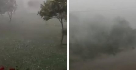 ZACRNILO SE NEBO, KIŠA PADA U MLAZEVIMA: Snažno nevrijeme tunji U OVOM GRADU, OBJAVLJNI SNIMCI S LICA MJESTA