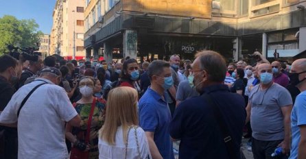 Protest ispred Filozofskog fakulteta u Beogradu