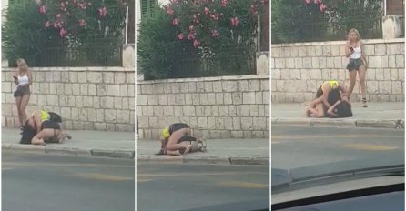 HRVATI U ŠOKU GLEDALI, DVIJE DJEVOJKE TUKU SE NASRED ULICE: A reakcija TREĆE je posebna priča (VIDEO)