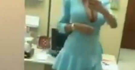 SRPSKA DOKTORICA OBJAVILA SNIMAK IZ BOLNICE: Na posao dolazi ovako obučena, A POGLEDAJTE ŠTA RADI ISPRED OGLEDALA (VIDEO)