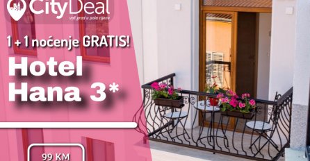 Hotel Hana 3* - MOSTAR: Jedno noćenje + JEDNO GRATIS za dvije osobe!