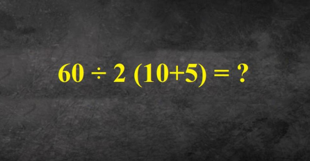 90% LJUDI NE ZNA RIJEŠITI OVAJ MATEMATIČKI ZADATAK: Kladimo se da ni vi NE ZNATE TAČAN ODGOVOR! (FOTO)