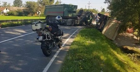 STRAVIČNA NESREĆA NA MAGISTRALI, SUDARILA SE DVA KAMIONA: Hitna pomoć juri na lice mjesta, POTRESNI PRIZORI