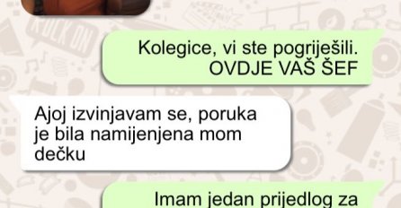 POSLALA SAM VRELU SLIKU SVOM ŠEFU UMJESTO MUŽU: A onda me nagovorio i poslala mu CIJELU, VRISNUO JE OD PRIZORA