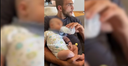 KRIŠOM JE SNIMALA VELJKA, POGLEDAJTE ŠTA RADI SINU KAD MISLI DA GA NIKO NE GLEDA: Odmah objavila da svi vide KAKAV JE OTAC VELJKO