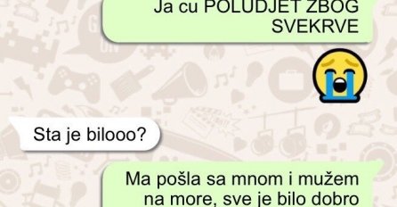 SVEKRVA DOŠLA S MUŽEM I SA MNOM NA MORE, SKINULA SE U KUPAĆI: A onda se nauljila, A TEK DA VIDITE KAKO IZGLEDA