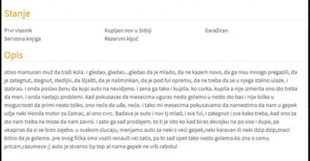 OGLAS NASMIJAO SRBIJU: Otišao mamuran muž da traži kola, gledao, pa poslao ženu da kupi auto na neviđeno, a onda su nastali problemi...