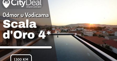 Ljetujte u živopisnim Vodicama uz 5 ili 7 noćenja s POLUPANSIONOM za 2 osobe u dizajnerskom Boutique Hotelu Scala d'Oro 4*!