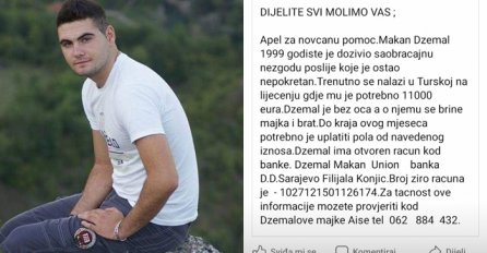 DIJELITE SVI! Apel za pomoc Dzemalu Makanu iz Konjica