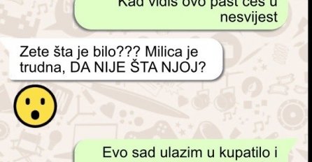 MOJA KĆERKA JE TRUDNA, A ZET MI JE VEČERAS POSLAO OVU SLIKU IZ WC-a: Kad sam vidjela šta ona radi, SLOŠILO MI SE! (FOTO)