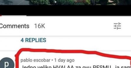 KOMENTAR ISPOD PJESME "ŽENA OD SULTANA" NA YOUTUBE-U  ZATRESAO SE BALKAN: "U invalidskim kolicima sam ..."