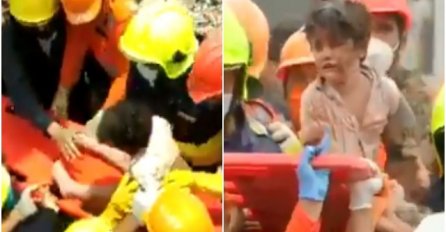 SVI SU SE ZAČUDILI: Dijete (4) pronađeno ŽIVO U RUŠEVINAMA zgrade, spasioci pozdravljeni gromoglasnim aplauzom (VIDEO)