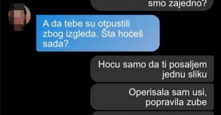 DOBILA JE OTKAZ NA POSLU ZBOG RUŽNOĆE, SVI SMO JE VRIJEĐALI: Operisala je uši i uradila zube, KAD MI JE POSLALA NOVU SLIKU ODLIJEPIO SAM, PRELIJEPA JE (FOTO)