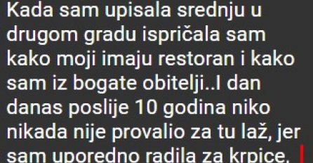 "Mnogo su me vrijeđali u osnovnoj jer sam siromašna. "